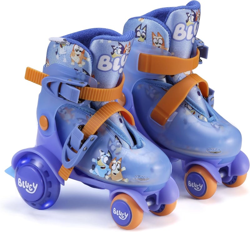 VOYAGER Kids Trainer Skates - Light Up Wheels, ABEC 5 Bearings, Durable PVC Material, Foam Shoe Lining, Perfect for Active Fun and Adventures, US Size 9-12 - Image 1